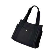 Bolsa Tote Feminina de Lona - Grande Capacidade, Estilo Floresta, Versátil