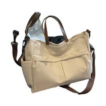 Bolsa Tote Feminina de Nylon - Grande Capacidade, Dois Bolsos e Design Elegante