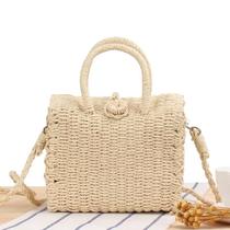 Bolsa Tote Feminina de Palha Grande - Design Luxuoso para Verão e Praia