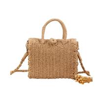Bolsa Tote Feminina de Palha Grande - Design Luxuoso para Verão e Praia