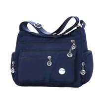 Bolsa Tote Feminina Grande Capacidade Impermeável De Nylon Moda Casual Bolsa De Ombro Mensageiro