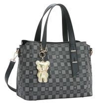 Bolsa Tote Feminina Monograma Preto 3484513 - Chenson