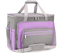 Bolsa Tote FINESUN para Máquina de Costura com Acolchoamento Roxa Bolsa Tote FINESUN para Máquina de Costura com Acolchoamento Roxa