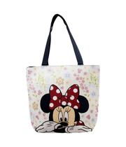 Bolsa Tote Flores Rosto Minnie Disney Bolsa Tote Flores Rosto Minnie Disney