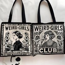 Bolsa Tote Girls Club Weird Squad, Presente Para Ela, Bolsa De Ombro Bolsa Tote Girls Club Weird Squad, Presente Para Ela, Bolsa De Ombro