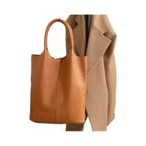 Bolsa Tote Grande De Couro De Vaca Macio Para Mulheres, Bolsa De Ombro Designer De Alta Qualidade