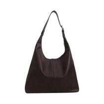 Bolsa Tote Grande De PU Macio Para Mulheres, Bolsa Casual De Cor Sólida Para Compras E Deslocamentos