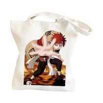 Bolsa Tote Grande E Dobrável NARUTO Anime, Bolsa De Ombro Ecológica Feminina, Moda Para Compras E