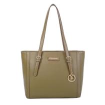 Bolsa Tote Grande Fellipe Krein Aw22 Bicolor - Oliva