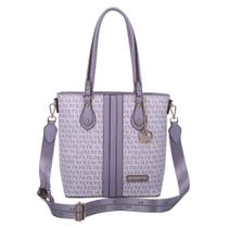 Bolsa Tote Grande Fellipe Krein Ss23 Monograma - Lavanda