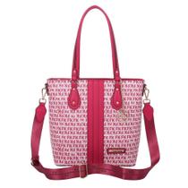 Bolsa Tote Grande Fellipe Krein Ss23 Monograma - Pink