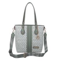 Bolsa Tote Grande Fellipe Krein Ss23 Monograma - Verde