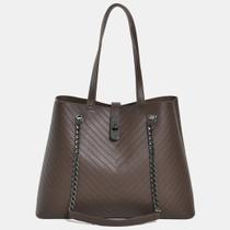 Bolsa Tote Grande Marrom Feminina Via Marte B2-727-01 Cor:MarromTamanho:Único Bolsa Tote Grande Marrom Feminina Via Marte B2-727-01 Cor:MarromTamanho:Único