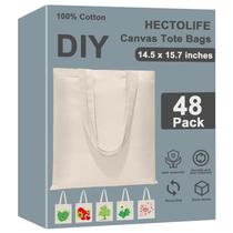 Bolsa Tote HECTOLIFE Pacote com 48 Unidades em Lona 37x40 cm Bolsa Tote HECTOLIFE Pacote com 48 Unidades em Lona 37x40 cm