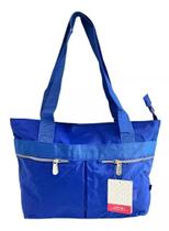 Bolsa Tote Juvenil Nylon Crinkle Alças Transversal Preta