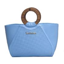 Bolsa Tote Loyal Feminina Couro Túlio Rossato Versátil Azul