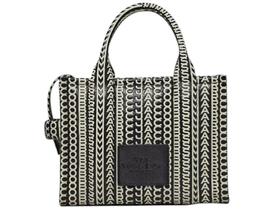 Bolsa Tote Marc Jacobs The Small Monogram Preta e Branca Bolsa Tote Marc Jacobs The Small Monogram Preta e Branca