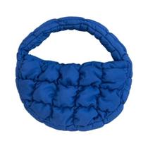 Bolsa Tote Mini Puffer Roxa Elegante, Em Nylon Macio, Bolsa Para Telefone, Porta-Chaves Moderno
