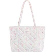 Bolsa Tote Modacarry Pequena Acolchoada Floral com Zíper