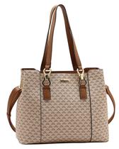 Bolsa Tote New Elemento Gráfico - Alça de Ombro - Chenson 3485621 - Bege Bolsa Tote New Elemento Gráfico - Alça de Ombro - Chenson 3485621 - Bege