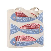 Bolsa Tote Perseverance Trade com Bordado Oceano em Lona 35x38cm