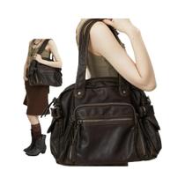 Bolsa Tote Retro De Grande Capacidade Em Couro PU, Bolsa De Ombro Para Motocicleta, Bolsa Crossbody Bolsa Tote Retro De Grande Capacidade Em Couro PU, Bolsa De Ombro Para Motocicleta, Bolsa Crossbody
