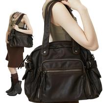 Bolsa Tote Retro De Grande Capacidade Em Couro PU, Bolsa De Ombro Para Motocicleta, Bolsa