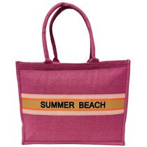 Bolsa Tote Rosa Feminina Verão Praia Piscina Summer Beach Casual