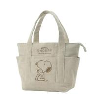 Bolsa Tote Snoopy De Corduroy De Grande Capacidade Da Série Disney, Bolsa Casual E Bonita Com Zíper