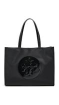 Bolsa Tote Tory Burch ELLA Patent Pequena Preta Bolsa Tote Tory Burch ELLA Patent Pequena Preta