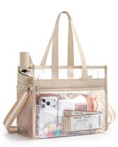 Bolsa Tote Transparente Missnine Aprovada para Estádio 32x13x25 cm Bolsa Tote Transparente Missnine Aprovada para Estádio 32x13x25 cm