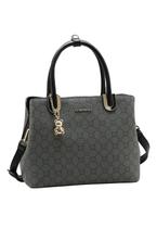 Bolsa Tote Transversal Feminina Chenson 3485524 Monograma Cor:Preto
