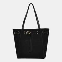 Bolsa Tote Via Marte Grande Preto Bolsa Tote Via Marte Grande Preto
