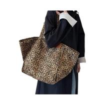 Bolsa Tote Vintage De Grande Capacidade Com Padrão De Leopardo, Bolsa De Ombro Fashion Para Escola, Bolsa Tote Vintage De Grande Capacidade Com Padrão De Leopardo, Bolsa De Ombro Fashion Para Escola,