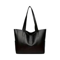 Bolsa Tote Vintage de Grande Capacidade - Retrô, Vegana e para Ombro