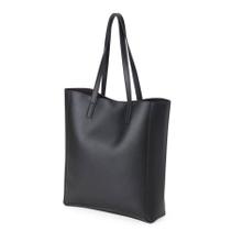 Bolsa totebag Preta Espaçosa Ideal para Trabalho, Compras e Viagens