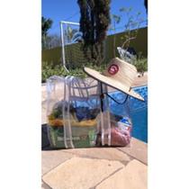 Bolsa Transparente 100% PVC/Piscina/Praia/Enfermagem/Jumbo/Multiuso/BRANCA Bolsa Transparente 100% PVC/Piscina/Praia/Enfermagem/Jumbo/Multiuso/BRANCA