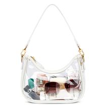 Bolsa Transparente KKXIU com Alças Ajustáveis em PVC Bolsa Transparente KKXIU com Alças Ajustáveis em PVC