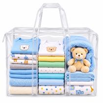 Bolsa Transparente Média Hospital Maternidade Bebê PVC cor:transparente Bolsa Transparente Média Hospital Maternidade Bebê PVC cor:transparente