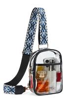 Bolsa Transparente Telena para Eventos en Estadios para Mujer Tipo Crossbody