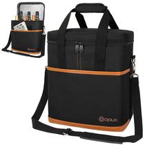 Bolsa transportadora de vinho de 6 garrafas opux isolada à prova de vazamentos 30x19x32cm Bolsa transportadora de vinho de 6 garrafas opux isolada à prova de vazamentos 30x19x32cm