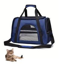 Bolsa Transporte Cachorro Gato Cachorro Pet Animal de Estimaçao Faixa Refletiva Pequeno Porte Viagem Passeio Carro Onibus Aviao Passeio Caminhada Segu