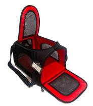 Bolsa Transporte Flexível Pets Cia Air Canada Cães E Gatos - Vermelho