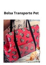 Bolsa Transporte para Pet cachorro e gato Média I Love Pet Alça Para Ombro Lateral vermelha