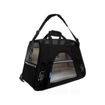 Bolsa Transporte Pet 52x35x25 Passeio Viagem Carro Avião para Cães e Gatos