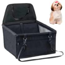 Bolsa Transporte Pet Assento Carro Cães Gatos Preto