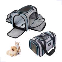 Bolsa Transporte Pet Expansível 51x32x31cm Passeio Cães Gato