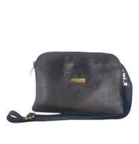 Bolsa transversal 3 divisões lorem couro Bolsa transversal 3 divisões lorem couro