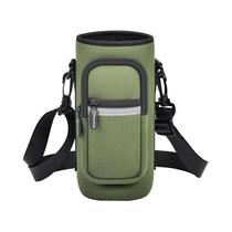 Bolsa Transversal Ajustável Para Garrafa De Água E Celular Para Caminhadas, Acampamento, Com Alça De