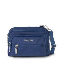 Bolsa Transversal Baggallini Triple Zip - Azul Pacífico
